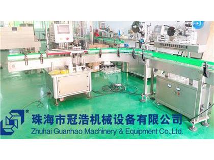 旋蓋機(jī)，鋁箔封口機(jī)，貼標(biāo)機(jī)，噴碼機(jī)，整套生產(chǎn)線已完成生產(chǎn)送貨至客戶公司